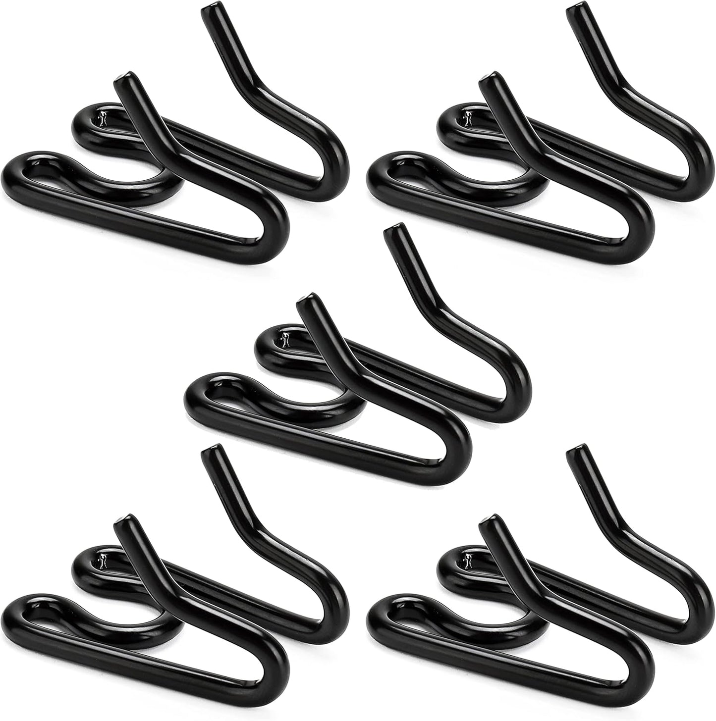 Stainless Steel Dog Collar Extra Links Designed for 2.25mmH-S Collar Links, Black (5 Pack)